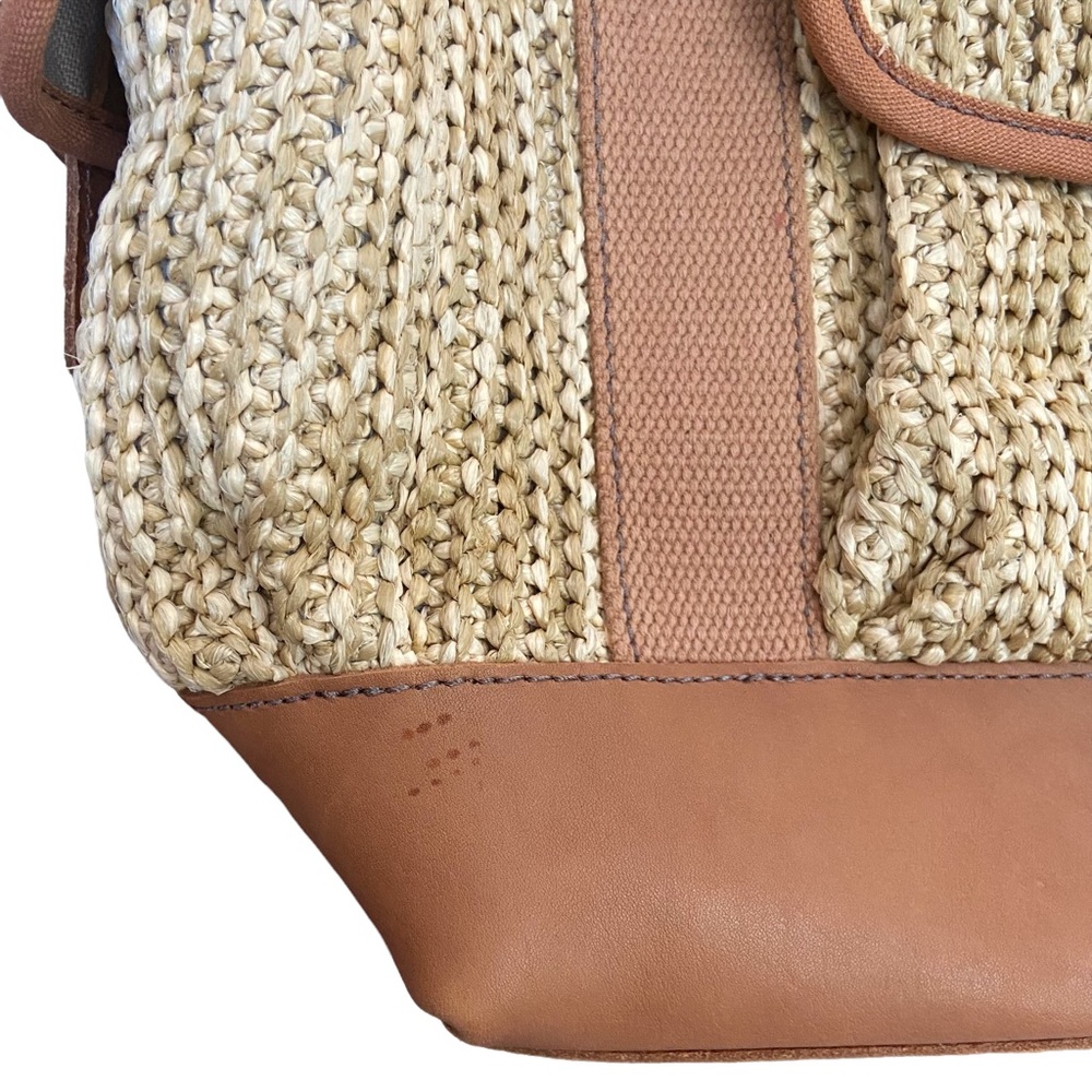 Fossil Bag Purse Tote Tan Brown Large Gard Natural Style NWT - Picture 9 of 9